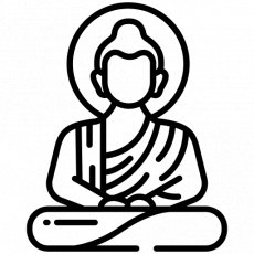 Buddha resine